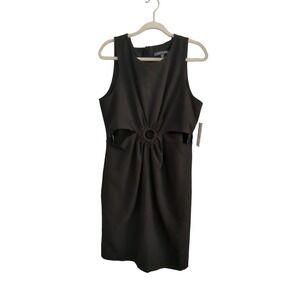 Julia Jordan Cut Out Shift Dress Womens SIze 14 Black Lined New‎